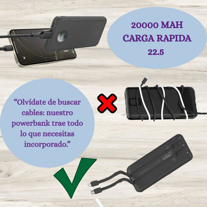 CARGADOR PORTATIL 20000 MAH
