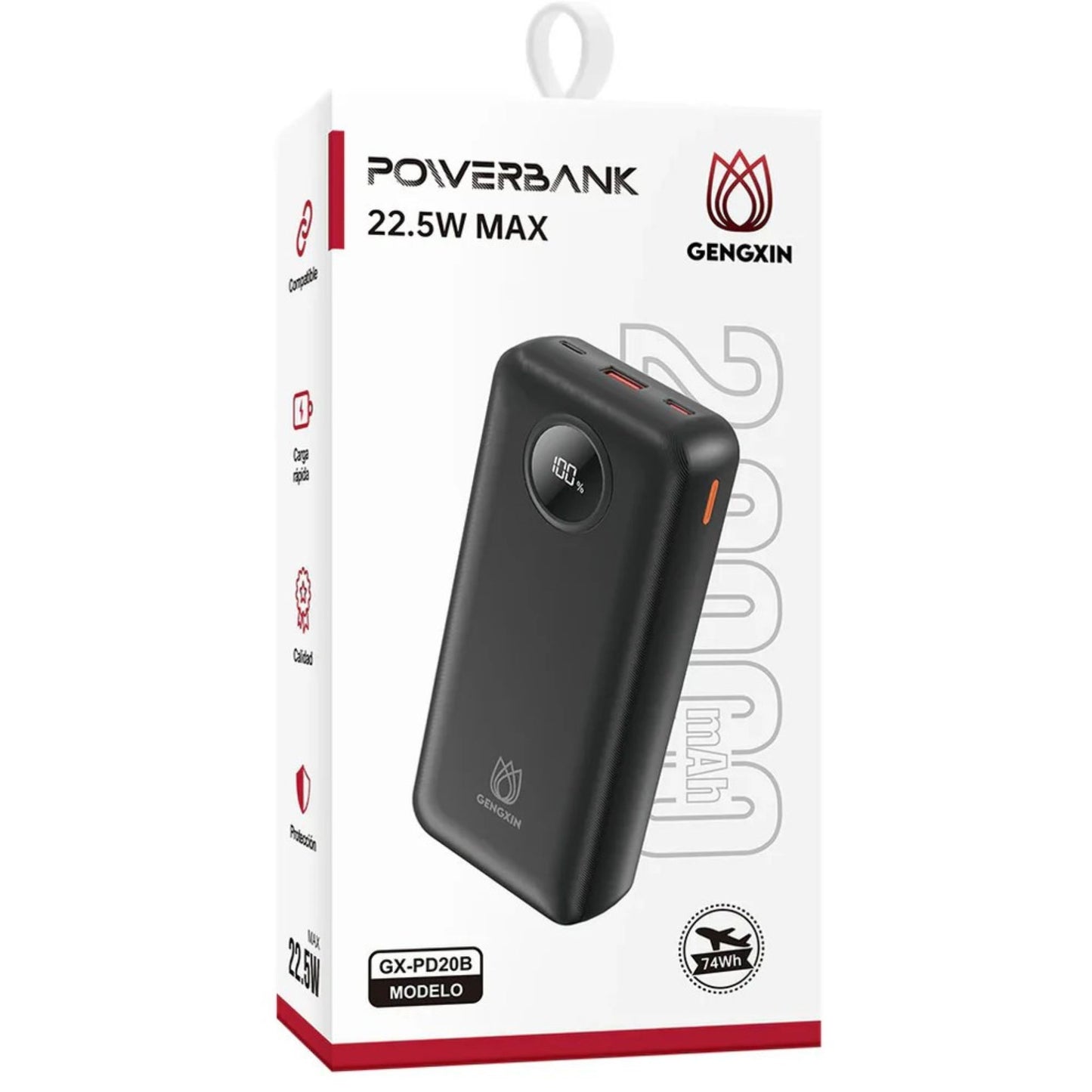 CARGADOR PORTATIL 20000 MAH